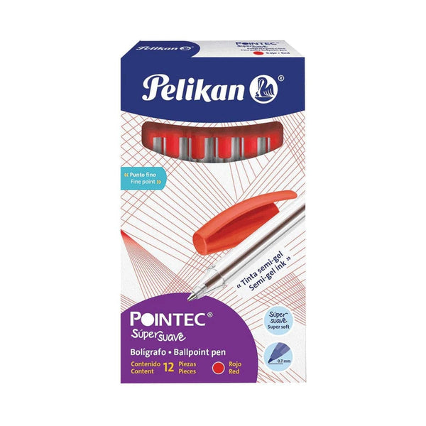 Pelikan PELIKAN MEXICO, S.A. DE C.V. BOL. POINTEC C/12PZ PUNTO FINO ROJO PELIKAN