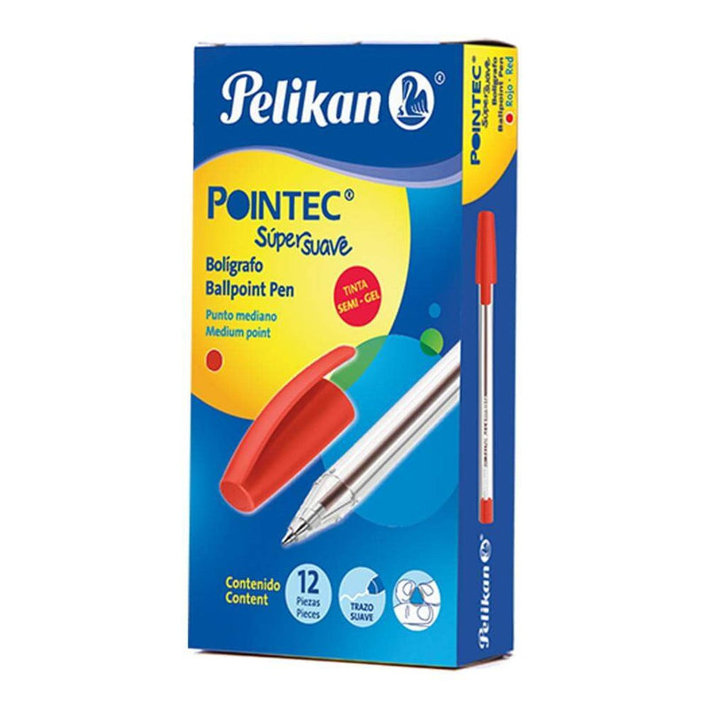 Pelikan PELIKAN MEXICO, S.A. DE C.V. BOL. POINTEC C/12PZ ROJO PELIKAN