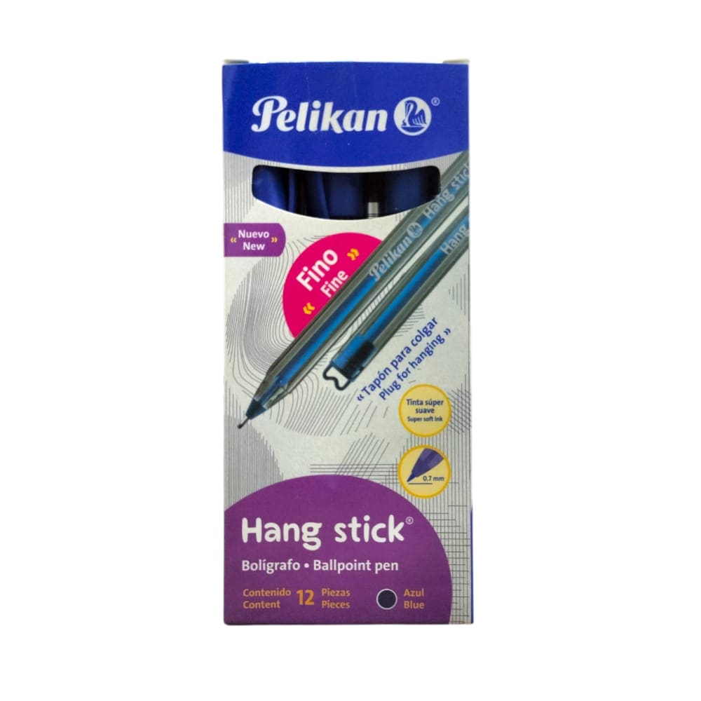 Pelikan PELIKAN MEXICO, S.A. DE C.V. BOLIGRAFO HANG STICK 0.7MM C/12PZ AZUL