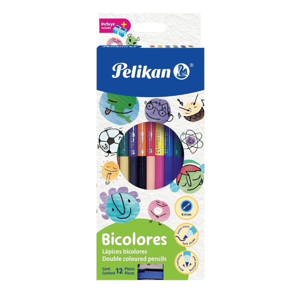 Pelikan PELIKAN MEXICO, S.A. DE C.V. LAPIZ COLORES PELIKAN C/12=24 BICOLOR