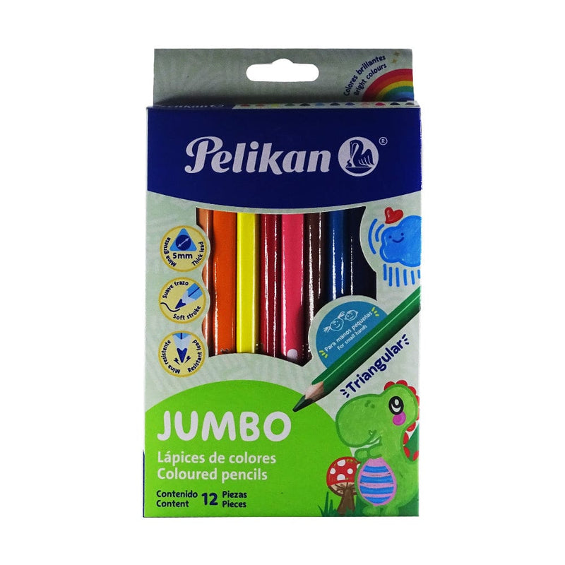 Pelikan PELIKAN MEXICO, S.A. DE C.V. LAPIZ COLORES PELIKAN TRIANGULAR JUMBO C/12PZ