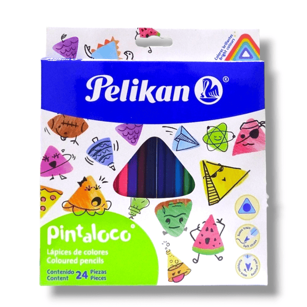 Pelikan PELIKAN MEXICO, S.A. DE C.V. LAPIZ COLORES PINTALOCO TRIANGULAR 2.9MM C/24PZ