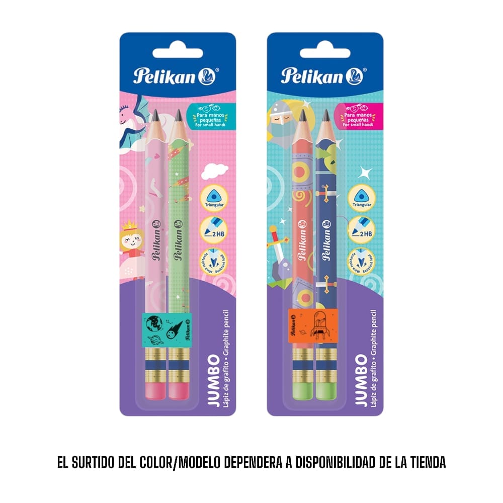 Pelikan PELIKAN MEXICO, S.A. DE C.V. LAPIZ TRIANGULAR JUMBO C/2PZ PELIKAN C/DISEÑO