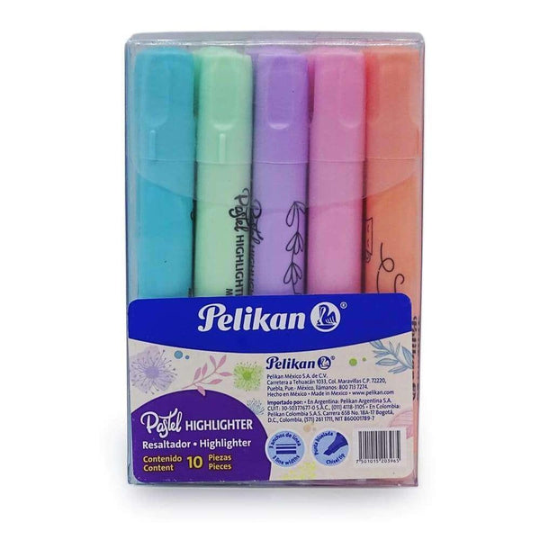 Pelikan PELIKAN MEXICO, S.A. DE C.V. MARCATEXTO PELIKAN 414 PASTEL C/10PZ SURTIDO