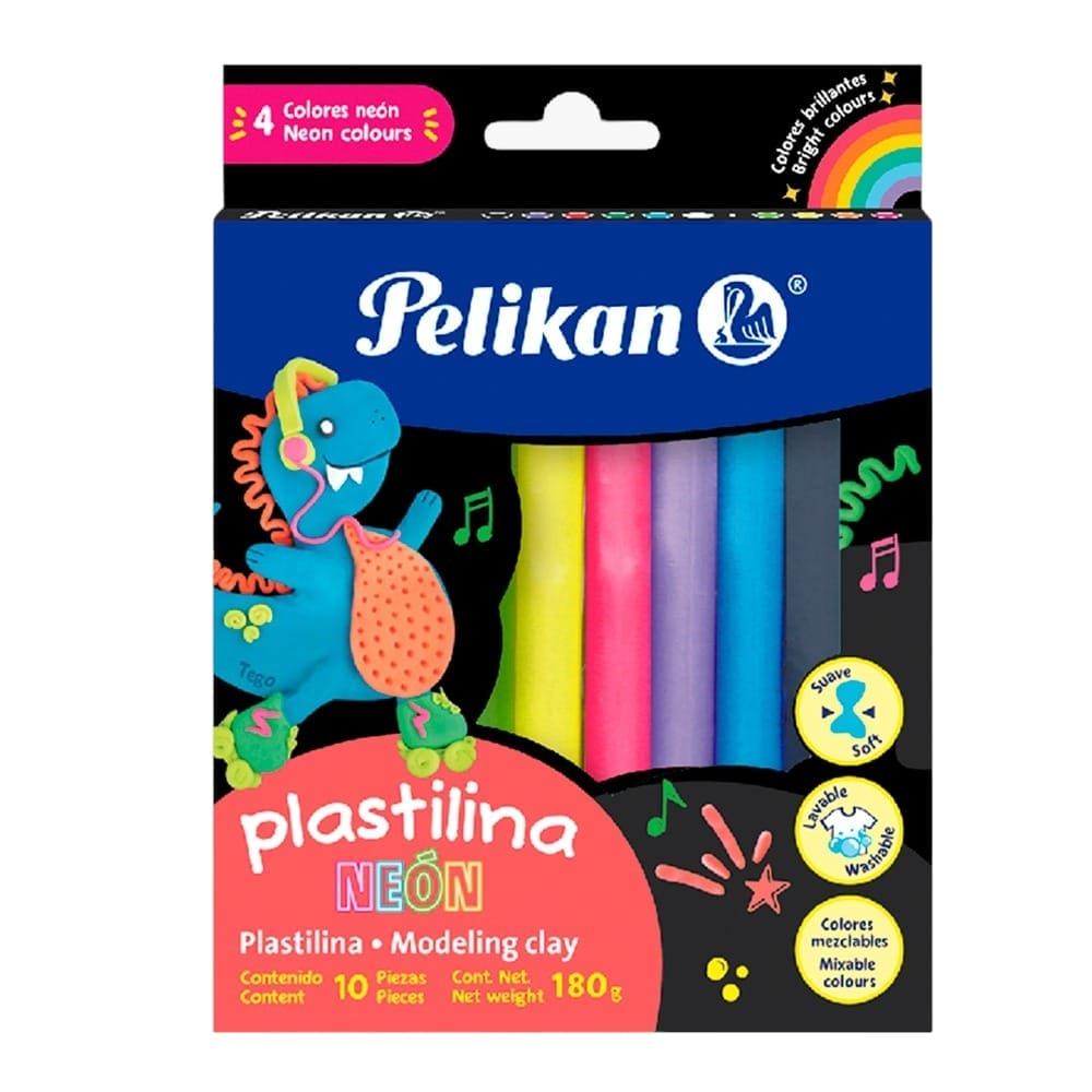Pelikan PELIKAN MEXICO, S.A. DE C.V. PLASTILINA PELIKAN C/10PZ NEON