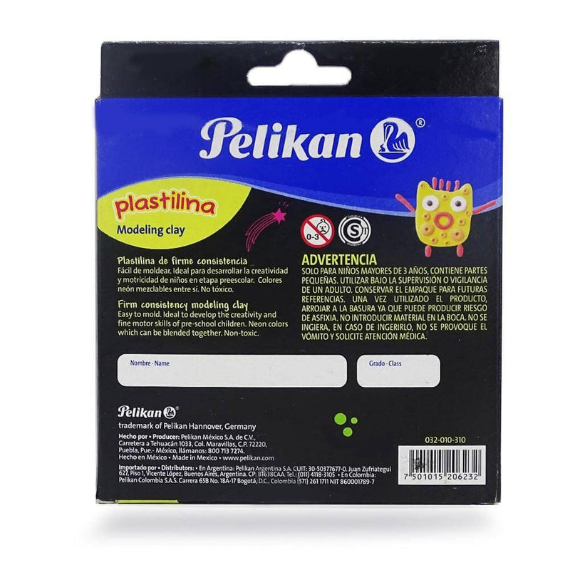 Pelikan PELIKAN MEXICO, S.A. DE C.V. PLASTILINA PELIKAN C/10PZ NEON