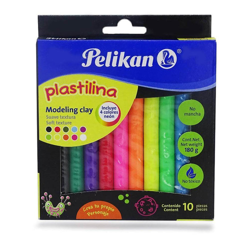 Pelikan PELIKAN MEXICO, S.A. DE C.V. PLASTILINA PELIKAN C/10PZ NEON