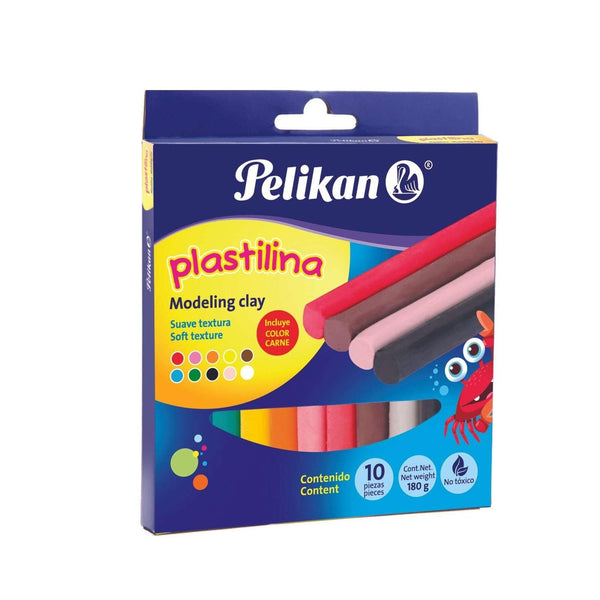 Pelikan PELIKAN MEXICO, S.A. DE C.V. PLASTILINA PELIKAN C/10PZ SURTIDOS