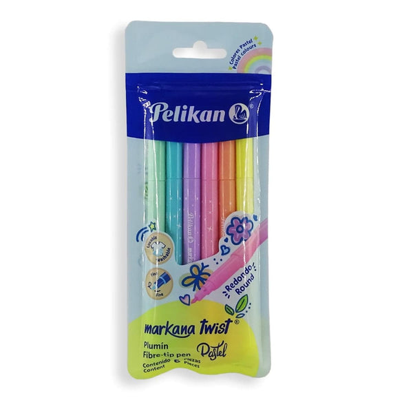 Pelikan PELIKAN MEXICO, S.A. DE C.V. PLUMONES MARKANA TWIST C/6PZ PASTEL PELIKAN