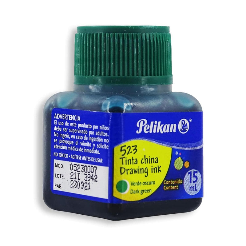 Pelikan PELIKAN MEXICO, S.A. DE C.V. TINTA CHINA 15ML PELIKAN VERDE OSCURO