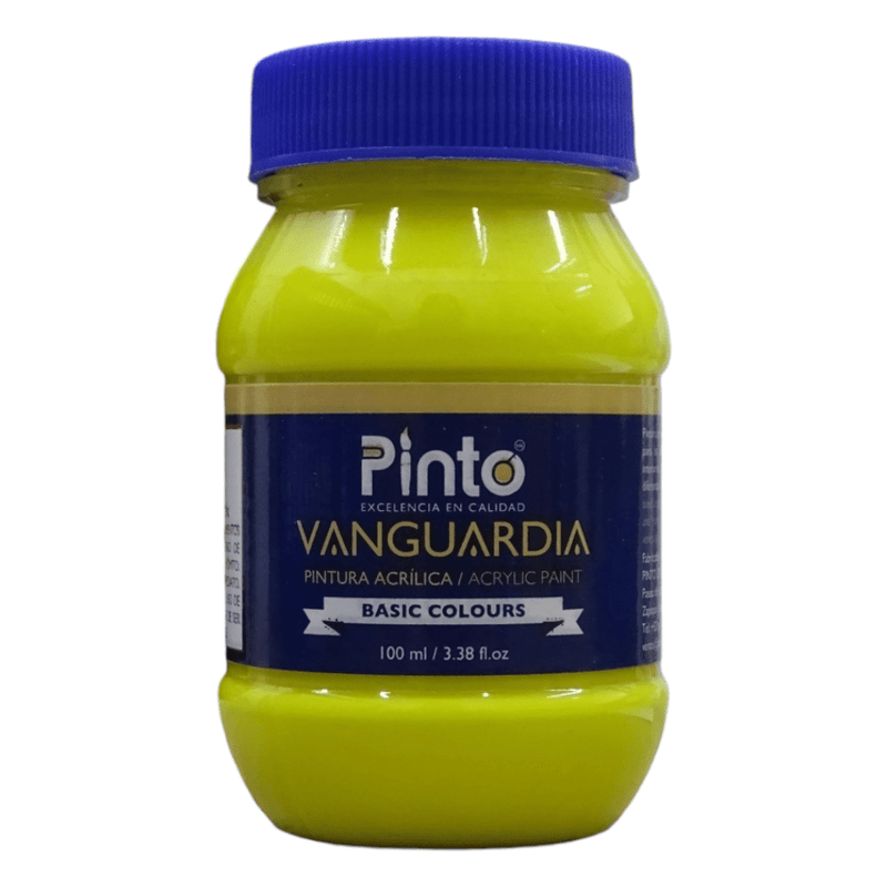 Pinto PINTO DISTRIBUIDORA, S.A. DE C.V. AMARILLO CLARO PINTURA ACRILICA VANGUARDIA 100ML