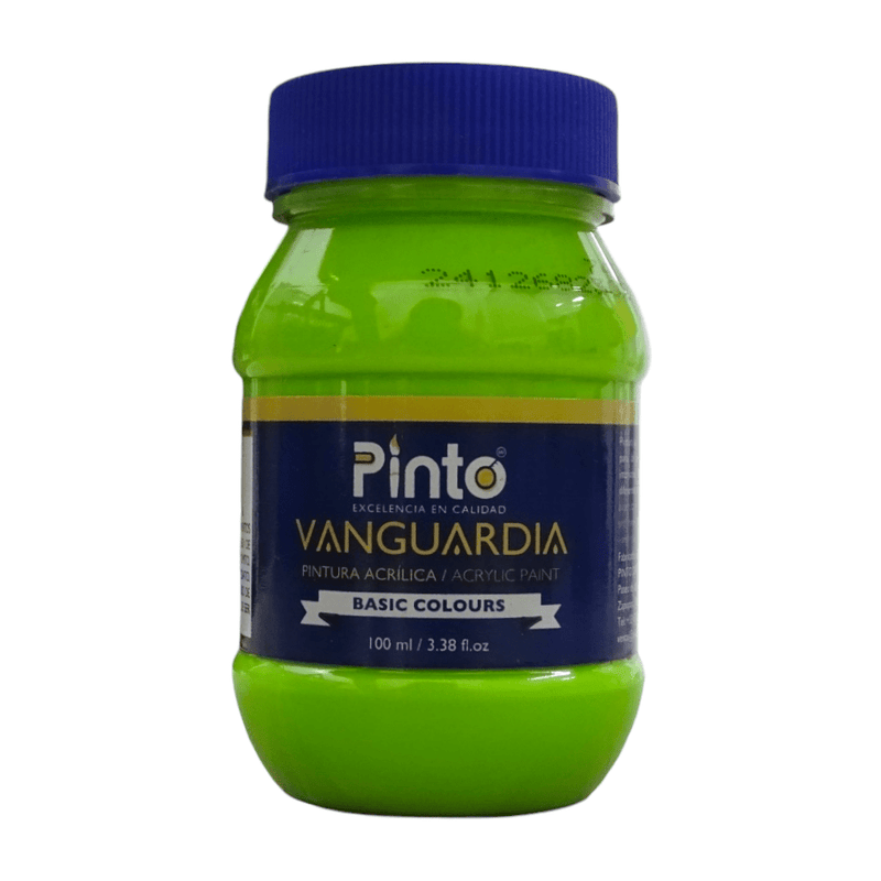 Pinto PINTO DISTRIBUIDORA, S.A. DE C.V. VERDE LIMON PINTURA ACRILICA VANGUARDIA 100ML