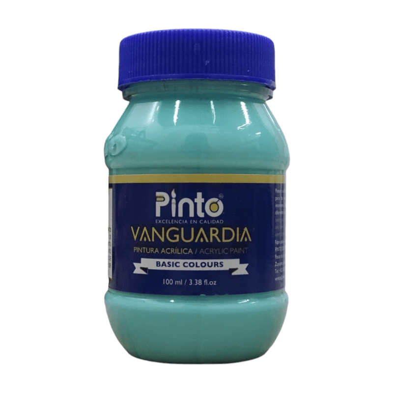 Pinto PINTO DISTRIBUIDORA, S.A. DE C.V. VERDE TURQUESA PINTURA ACRILICA VANGUARDIA 100ML