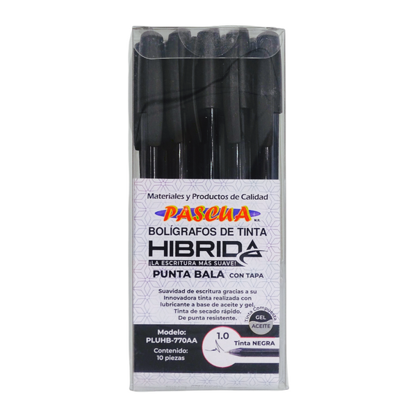 BOL. PASCUA C/10PZ 1.0 TINTA HIBRIDA NEGRO