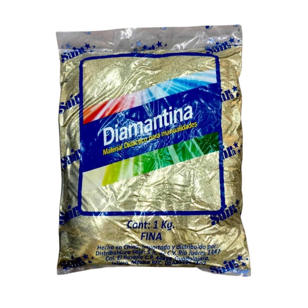 Saira DISTRIBUIDORA SAJOR, S.A. DE C.V. DIAMANTINA FINA 1KG 03 ORO
