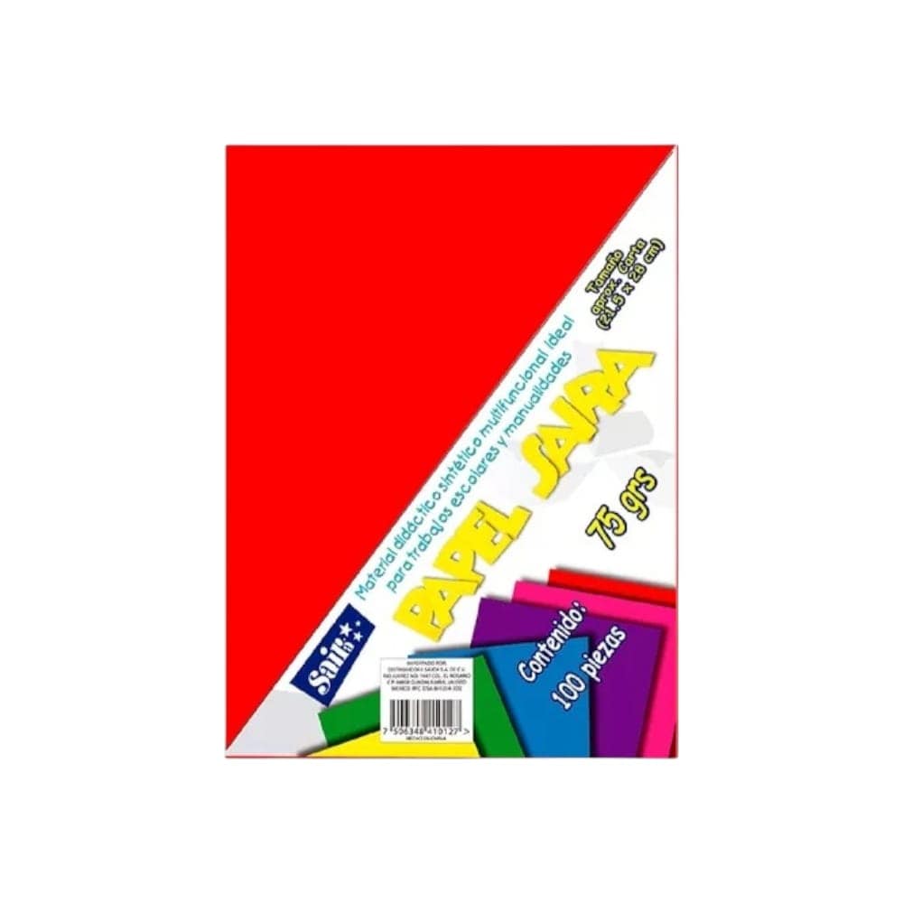 Saira DISTRIBUIDORA SAJOR, S.A. DE C.V. HOJA DE COLOR C/100PZ SAIRA SURT. BASICO