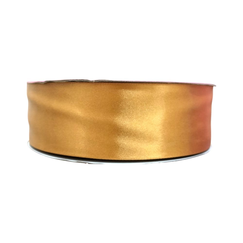 Selanusa SEDERIA LA NUEVA, S.A. DE C.V. LISTON SATINADO 2 CARAS C/50M #9 ORO VIEJO