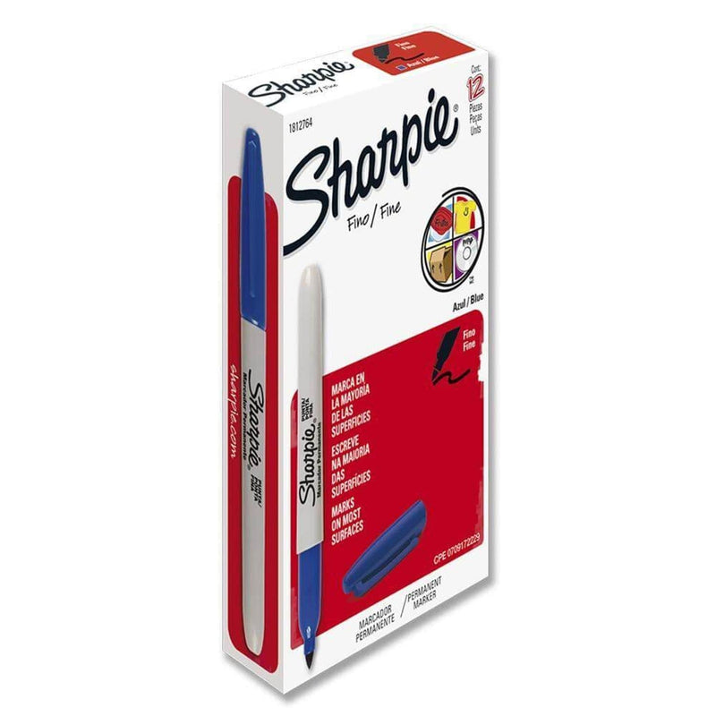 Sharpie NEWELL BRANDS DE MEXICO, S.A. DE C.V. MARCADOR SHARPIE FINO C/12PZ AZUL