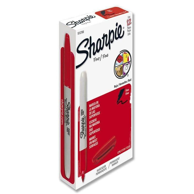 Sharpie NEWELL BRANDS DE MEXICO, S.A. DE C.V. MARCADOR SHARPIE FINO C/12PZ ROJO