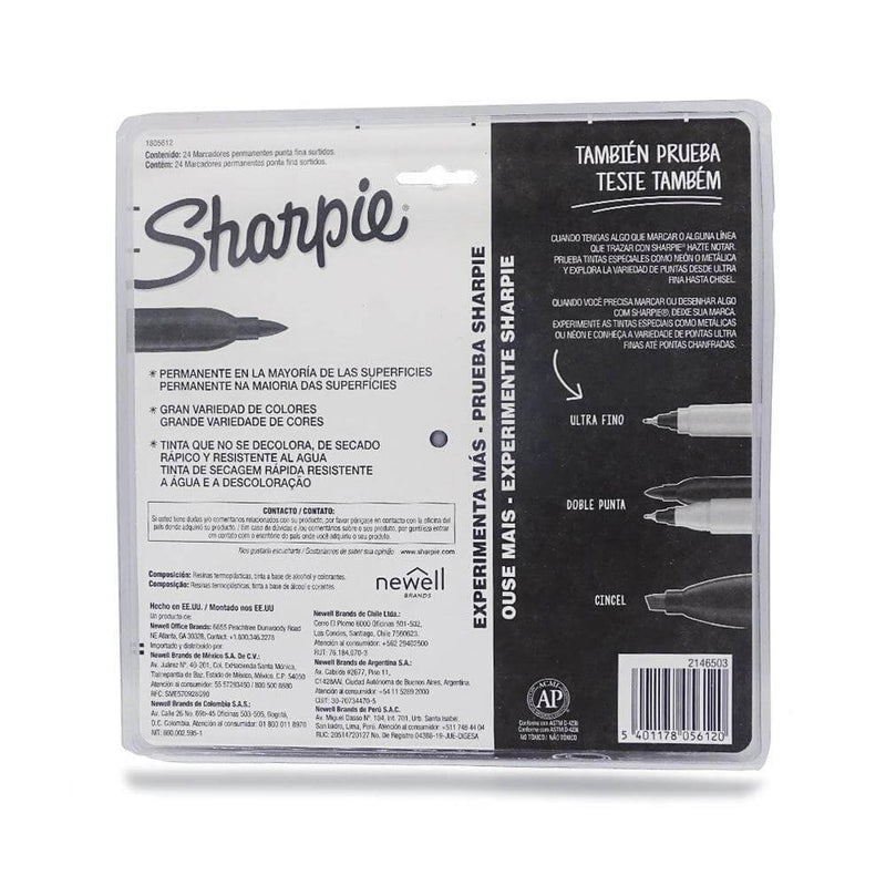 Sharpie NEWELL BRANDS DE MEXICO, S.A. DE C.V. MARCADOR SHARPIE FINO C/24PZ