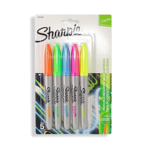 Sharpie NEWELL BRANDS DE MEXICO, S.A. DE C.V. MARCADOR SHARPIE FINO NEON C/5PZ