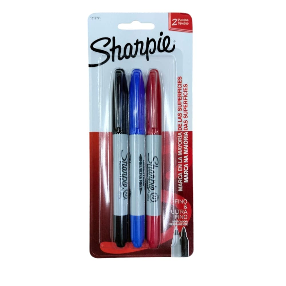 Sharpie NEWELL BRANDS DE MEXICO, S.A. DE C.V. MARCADOR SHARPIE TWIN TIP C/3PZ SURTIDO