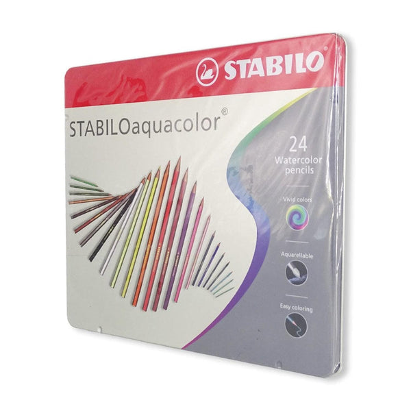 Stabilo LA ESTILOGRAFICA, SA DE CV LAPICES DE COLORES STABILO AQUACOLOR CON 24PZ ESTUCHE METALICO