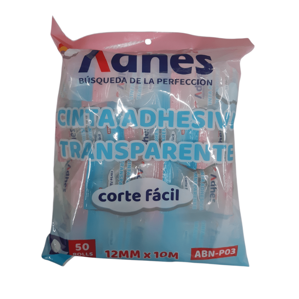 TapeAdhes ADHES INNOVATIONS CINTA ADHESIVA BOPP 12X10 C/50PZ