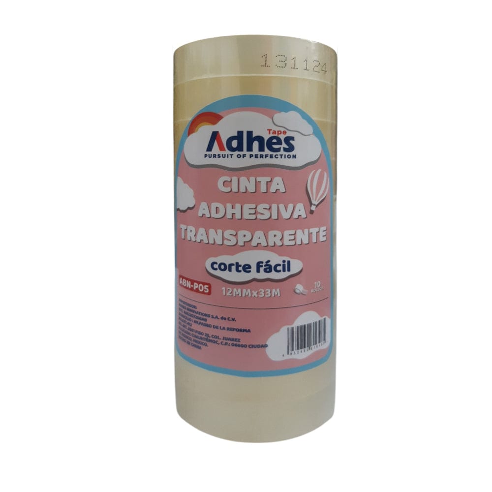 TapeAdhes ADHES INNOVATIONS CINTA ADHESIVA BOPP 12X33 C/10PZ