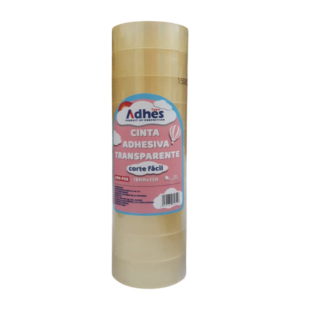 TapeAdhes ADHES INNOVATIONS CINTA ADHESIVA BOPP 18X33 C/10PZ