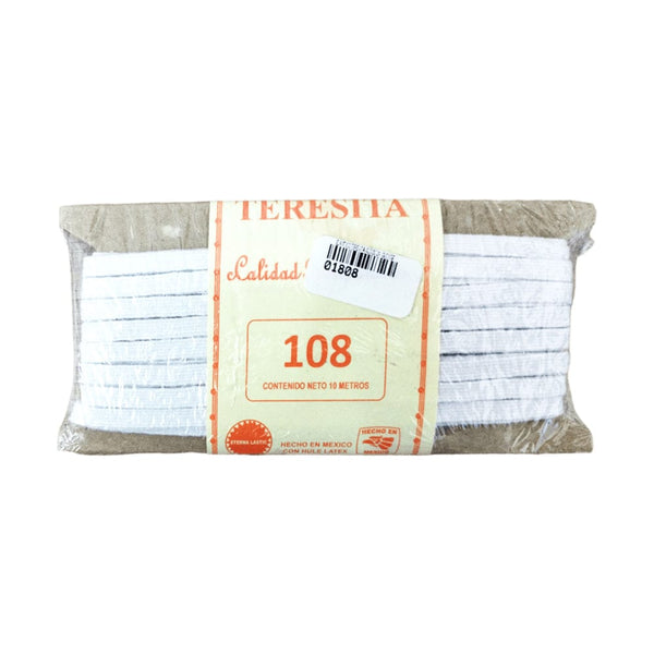 Teresita ELASTICINTAS TERESITA, S.A. DE C.V. ELASTICO TERESITA ALGODON 108 C/10M*