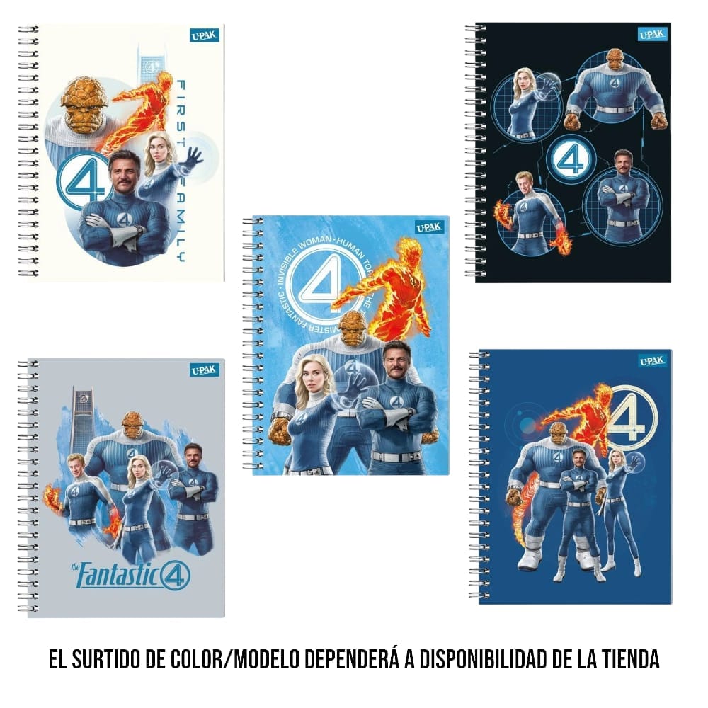 Upak UPAK, CORPORACION IMPRESORA, SA DE CV CUADERNO GLADIADOR C/100H C7 4 FANTASTICOS