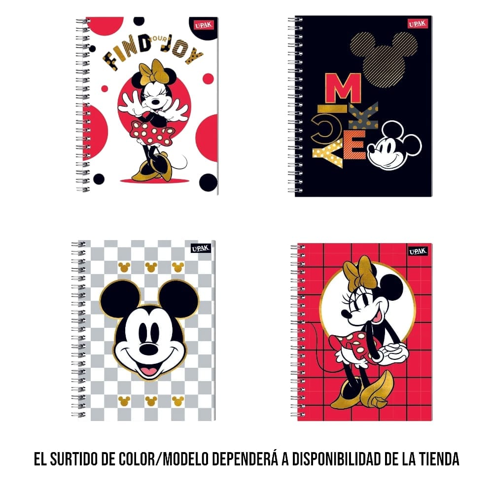 CUADERNO SAMURAI C/100H C7 MICKEY Y MINNIE