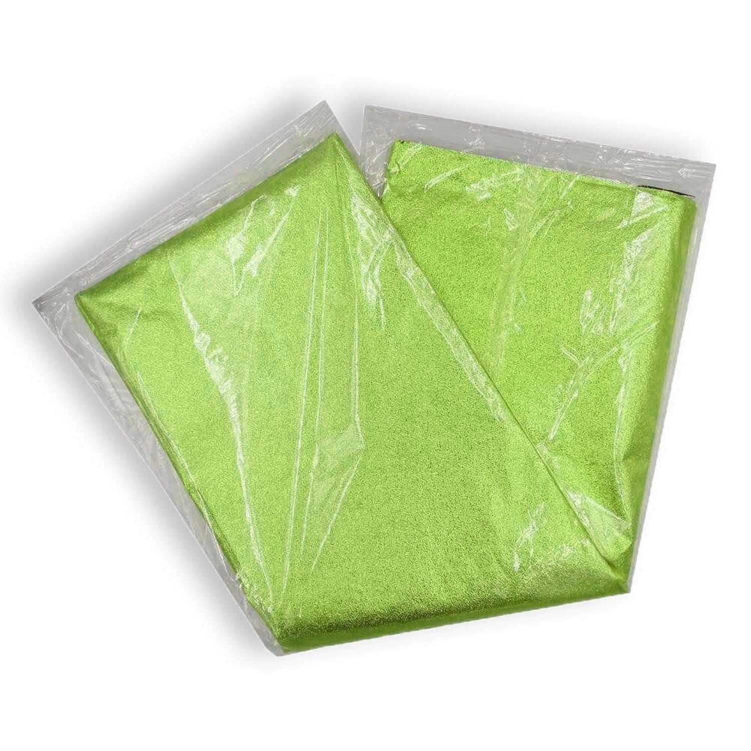 PAPEL GOFRADO 65X65 C/10PZ VERDE LIMON
