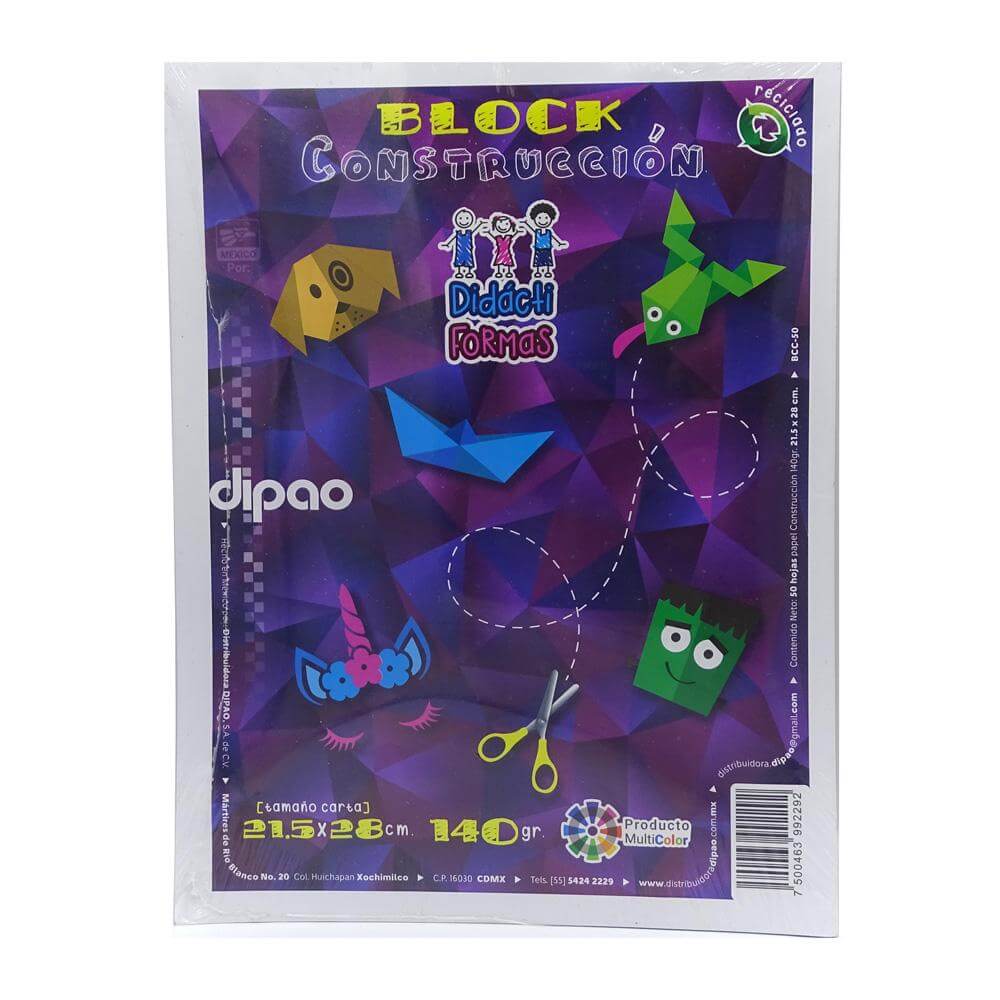 BLOCK CONSTRUCCION C/50H CARTA DIPAO
