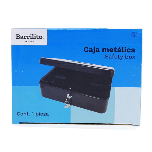 Barrilito GOBA INTERNACIONAL, S.A. DE C.V. CAJA METALICA NEGRA CHICA (205MMX157MMX74MM) BARR.