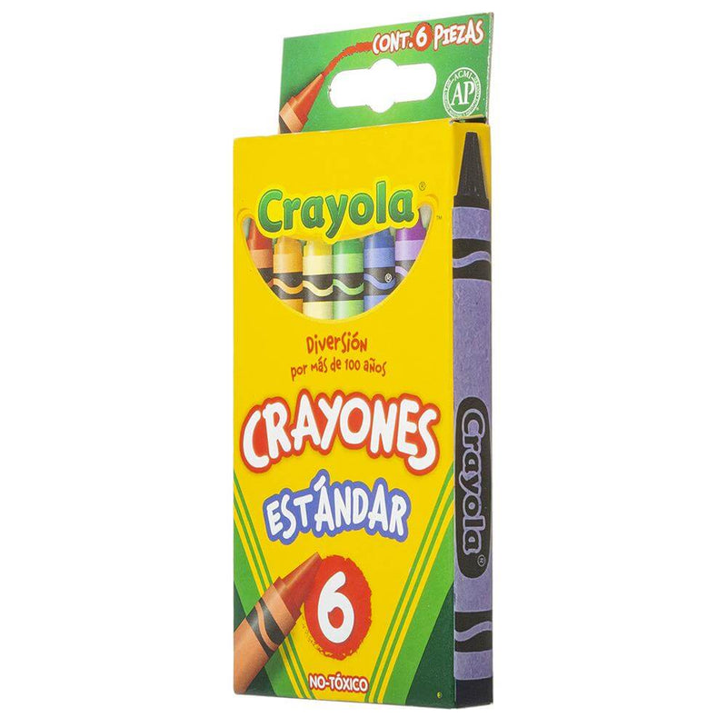 Crayola BINNEY & SMITH MEXICO, S.A. DE C.V. 6 CRAYONES ESTANDAR CRAYOLA