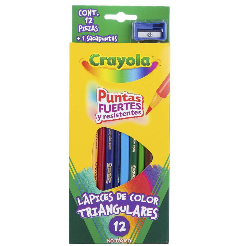 Crayola BINNEY & SMITH MEXICO, S.A. DE C.V. 12 LAPICES DE COLOR TRIANGULARES CRAYOLA