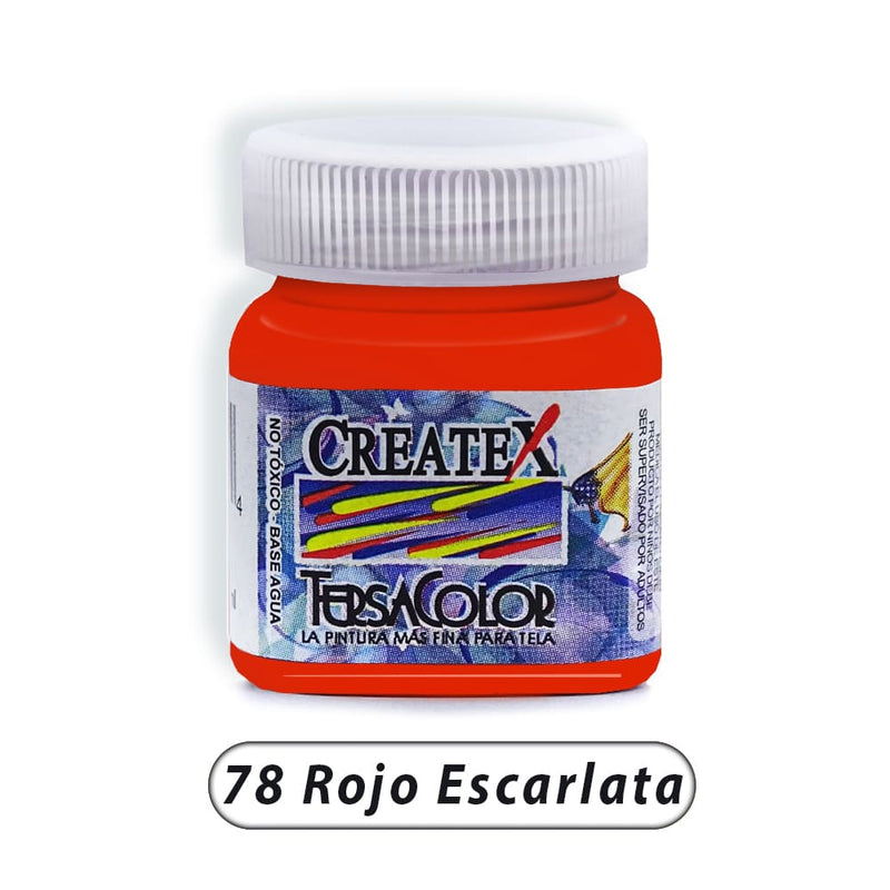 Createx DECOART, S.A. DE C.V. PINTURA TERSACOLOR CREATEX 30ML ROJO ESCARLATA