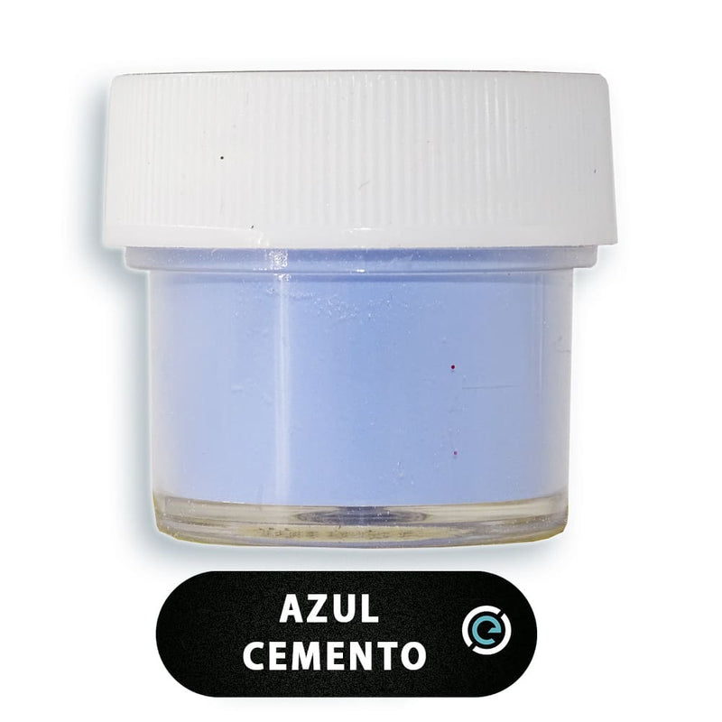 E-Quatro MODA BELLEZA Y ARTE, S.A. DE C.V. POLVO DE COLOR 1/4OZ E-QUATRO TONO 07 AZUL CEMENTO