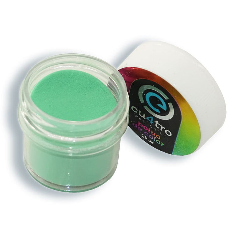 E-Quatro MODA BELLEZA Y ARTE, S.A. DE C.V. POLVO DE COLOR 1/4OZ E-QUATRO TONO 19 VERDE OSCURO