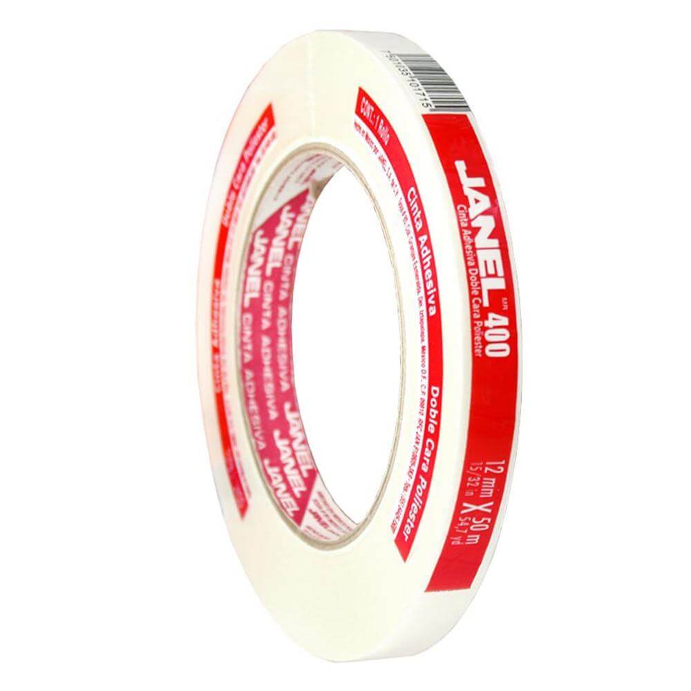 Janel JANEL, S.A. DE C.V. CINTA DOBLE CAPA 400 POLIESTER 12X50 JANEL