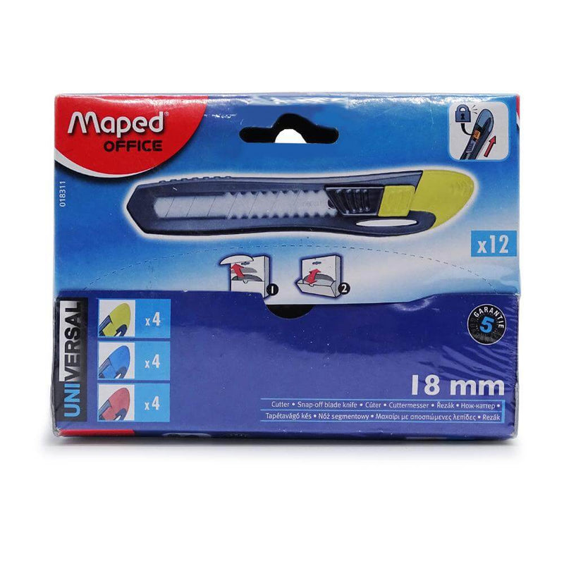 Maped MAPED MEXICO, S.A. DE C.V. CUTTER MAPED 18MM C/12PZ//