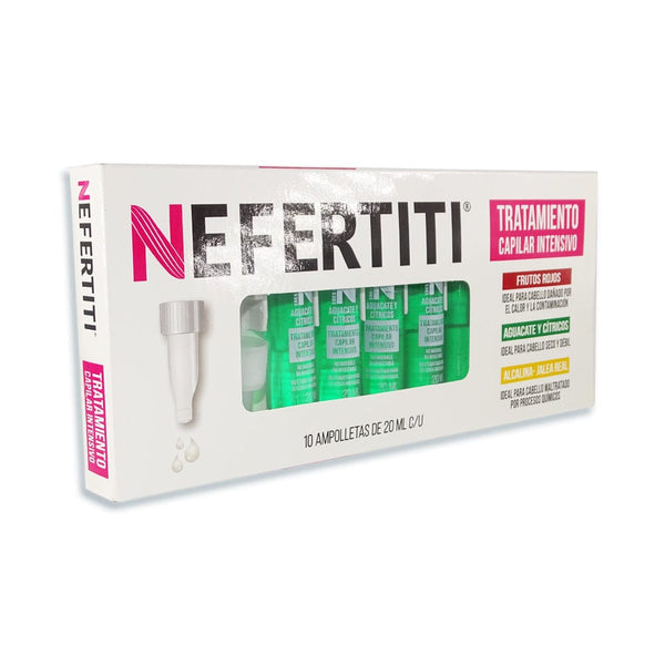 Nefertiti BEFIBA, S.A. DE C.V. AMPOLLETA 20ML C/10PZ AGUACATE Y CITRICO