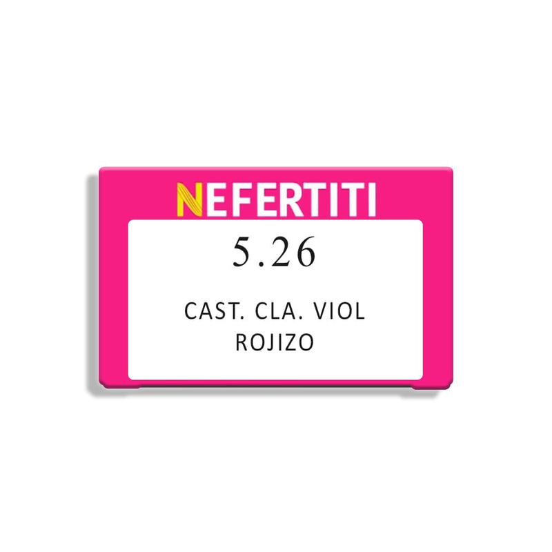Nefertiti BEFIBA, S.A. DE C.V. TINTE NEFERTITI 90G 5.26/5.64 CASTAÑO CLARO VIOLETA ROJIZO