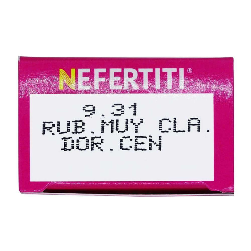 Nefertiti BEFIBA, S.A. DE C.V. TINTE NEFERTITI 90G 9.31 RUBIO MUY CLARO DORADO CENIZO