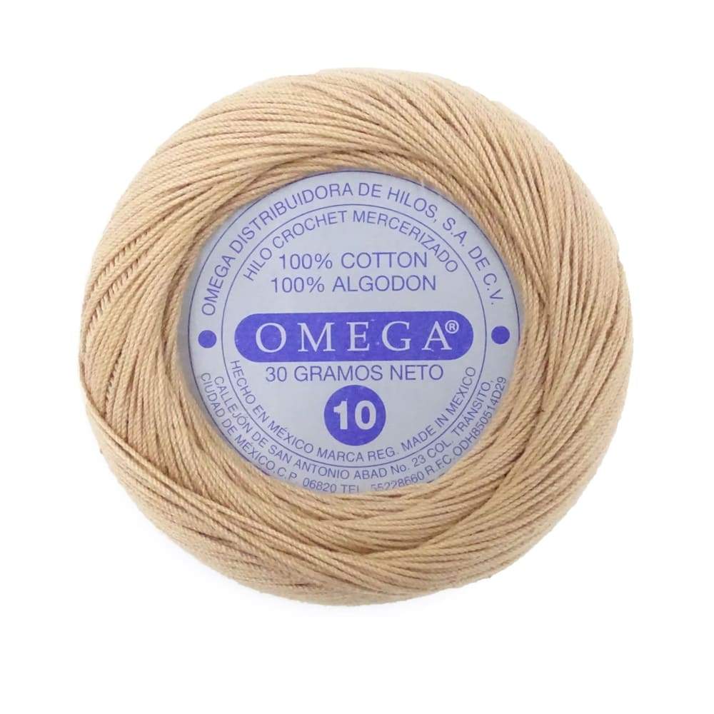 Hilo Crochet Omega No10 Kaqui 158 30g 6585