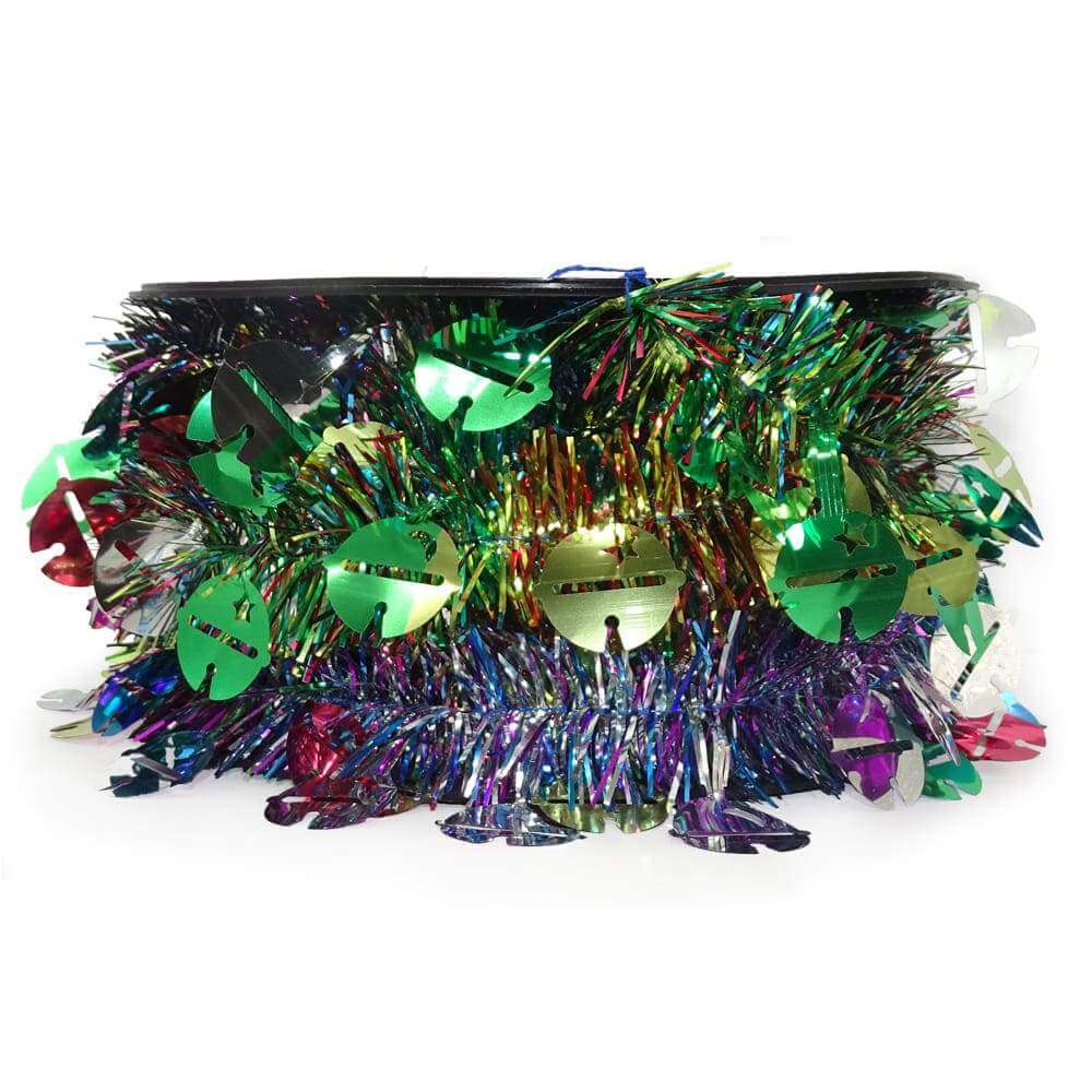 Santa´s Land JANEL (SANTA'S LAND), S.A. DE C.V. MULTICOLOR GUIRNALDA METALICA DOBLE CASCABEL #7 20M COLORES A ELEGIR