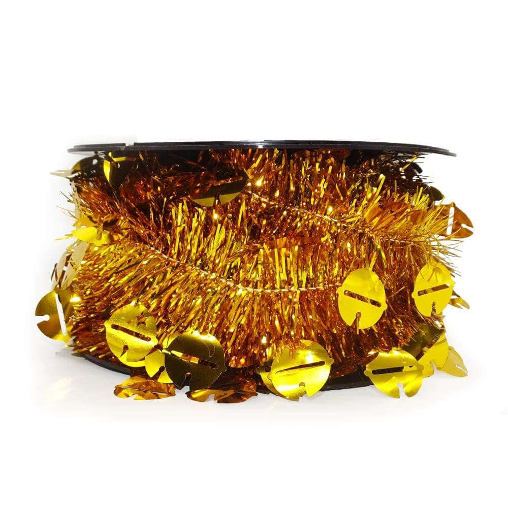 Santa´s Land JANEL (SANTA'S LAND), S.A. DE C.V. ORO GUIRNALDA METALICA DOBLE CASCABEL #7 20M COLORES A ELEGIR