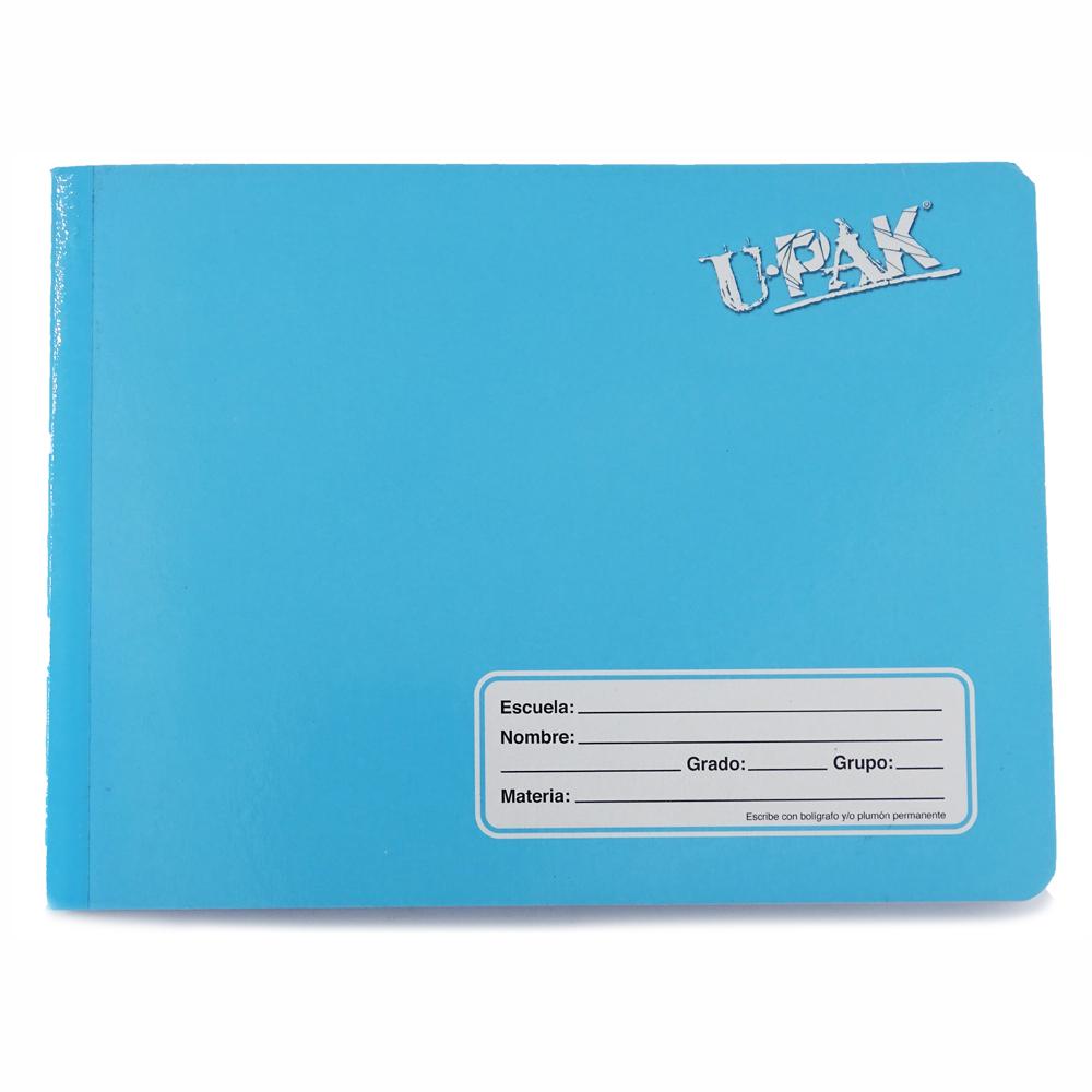 Upak UPAK, CORPORACION IMPRESORA, SA DE CV AZUL CIELO CUADERNO COSIDO UPAK F.ITALIANA 100HJ DOBLE RAYA.